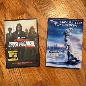 NWT/EUC Set of 2 Action Thriller Movie DVDs (Ghost Protocol/Day After Tomorrow)